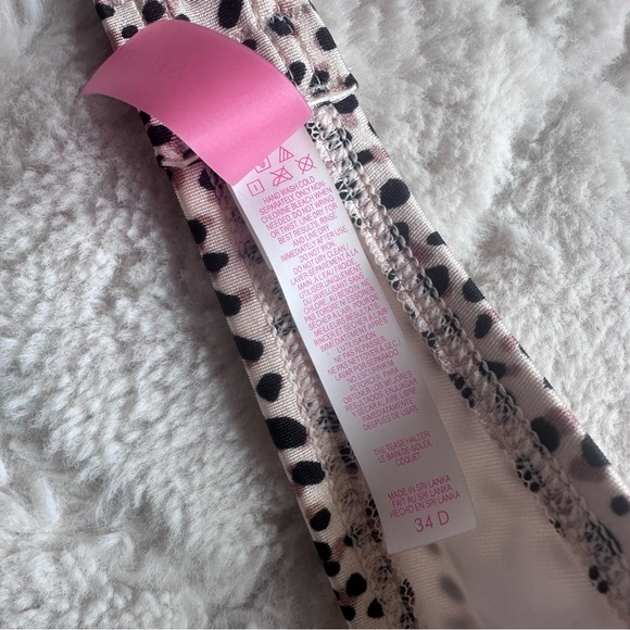Victoria's Secret | Cheetah Bling "The Tease Halter" Bikini Top | Size 34D - Picture 12 of 14